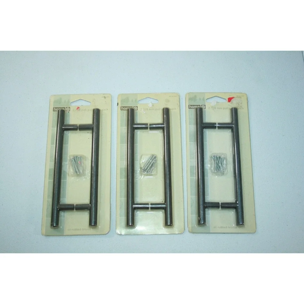 Lot of 6 Oil-Rubbed Bronze Finish‎ Drawer Cabinet Pull Bar 128mm NEW